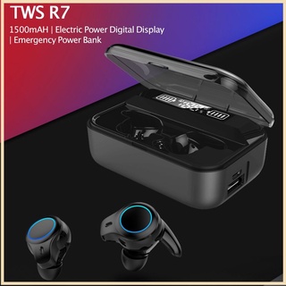 R7 Tws audífonos deportivos inalámbricos Bluetooth 5.0 con pantalla Led De carga