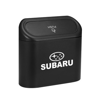 Cubo de basura de coche, caja de almacenamiento de caja de polvo de basura de vehículo colgante, caja de almacenamiento de caja de almacenamiento de basura cuadrada negra Abs, accesorios de Interior de coche For Subaru Legacy Forester Impreza WRX BRZ XV (1)