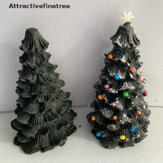 【AFT】 3D Christmas Tree Wax Candle Silicone Mold Xmas Gift Dessert Jelly Baking Molds 【Attractivefinetree】