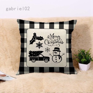 Funda De almohada gabriel02 De lino exquisito y encantador navidad | Funda de almohada
