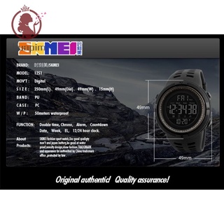 [ORIGINAL Con Etiqueta] SKMEI 1251 2 Años De Garantía Multi-Función Digital Deportes Hombres Mujeres Reloj Jam Tangan (7)