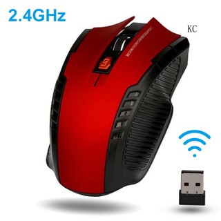 💎 Mouse Ergonómico De 6 Teclas 1600DPI 2.4GHz/Ratón Inalámbrico Para Juegos/Receptor USB Para PC/Laptop