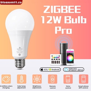 gledopto zigbee 3.0 12w rgb+cct led smart bulb pro app/voice/rf trabajo remoto con amazon echo plus alexa smartthings blossom11.co