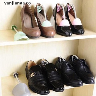 yan 1 par de prácticos zapatos de plástico, longitud ajustable, estiramiento de zapatos. (3)