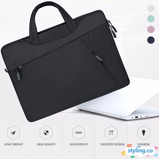 STYLING 13 14 15 inch Universal Laptop Sleeve Ultra Thin Business Bag Handbag New Fashion Notebook Case Shockproof Large Capacity Protective Pouch Briefcase/Multicolor