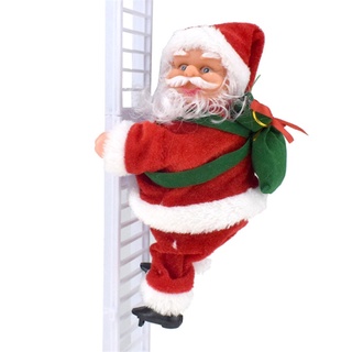 Escalera eléctrica De santa claus/escaleras De peluche/creativo/Música/decoración navideña/regalos De navidad (2)