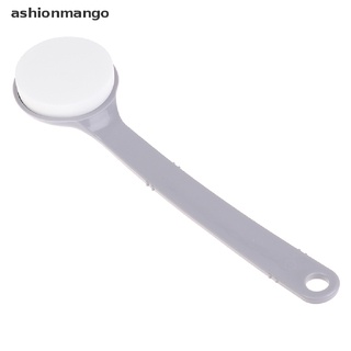 Ashionmango: esponja exfoliante de mango largo para exfoliación de espalda, exfoliante, cepillo de ducha caliente