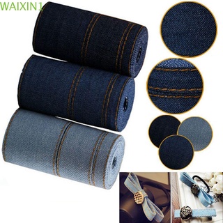 clever jumper jeans cinta de tela gorra de coser cinta de mezclilla de doble cara diy clip accesorios artesanía arco ropa decoraciones/multicolor