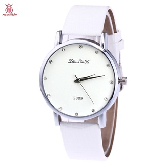 Women Faux Leather Strap Round Dial Watch Great Couple Watches Business Quartz Watch