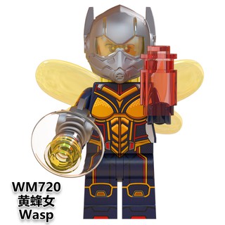 Wm720 Marvel vengadores Endgame Minifigures Wasp Compatible Lego Super Heroes bloques de construcción juguetes para niños