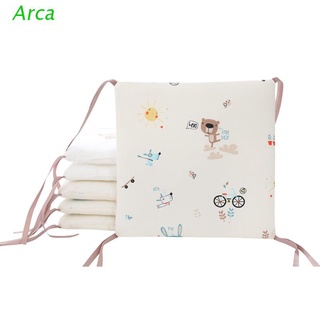arca 6 piezas de bebé de algodón suave cuna parachoques recién nacido cuna protector de almohadas bebé cojín alfombra infantil ropa de cama decoración de la habitación (1)