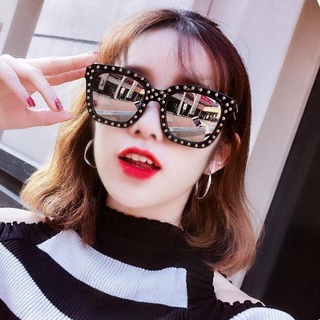 Remache gafas de sol 2021 nuevas gafas de sol negras red de marea femenina roja con la misma personalidad coreana masculina retro gafas Harajuku