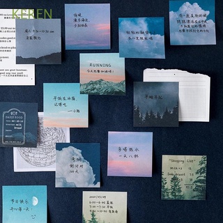 Keren Diary Scrapbooking Memo Sheets Note Paper Memo Sticky To Do List Memo Pad Stars Moon Forest Them