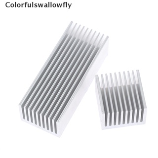 colorfulswallowfly 1pc aluminio disipador de calor 40/100 mm almohadilla de enfriamiento led ic chip enfriador radiador disipador de calor csf