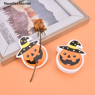 (newfashionbi) 50pcs lindo fantasma calabaza halloween regalo dulces decoraciones tarjetas de papel piruleta en venta
