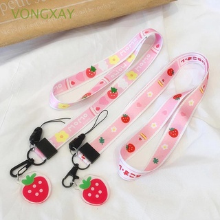 VONGXAY Mobile Phone Accessories Mobile Phone Straps for Keys Keychain Lanyards Cell Phone Lanyard Cute Lemon USB Badge Holder for ID Card Neck Rope Neck Strap for iPhone Fruit Lanyard