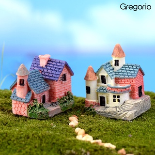 GRE™ Garden Miniature Resin House Micro Landscape Ornament Decoration