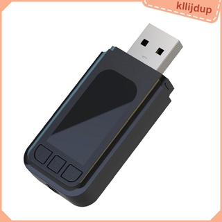 Kllijdup Adaptador Bluetooth Ats2831 5.0 Aux Dual-Output 3.5mm enchufe y juego de audio