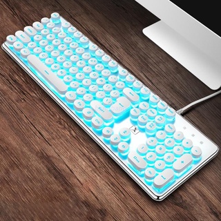 Bang teclado mecánico para juegos con cable, teclado retroiluminado LED para juegos para Windows Mac