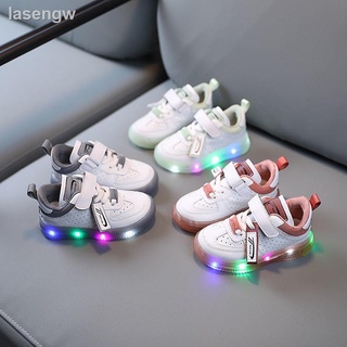2021 nuevos zapatos deportivos primavera niños iluminados antideslizantes transpirables para niños ​​Zapatos para niñas (1)
