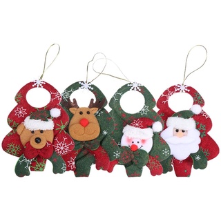 SUCHENN Kids Gift Hanging Doll Elk Home Pendants Christmas Tree Ornaments Decorations Cute Santa Claus Snowman Craft Decor (5)