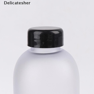[delicatesher] 1000ml oso patrón botella de plástico transparente de dibujos animados botellas de agua esmerilada caliente