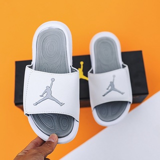 Nike Jordan hombres mujer sandalia blanco zapatilla moda Selipar (4)