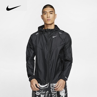 Nike hombres chaqueta deportiva al aire libre protección UV de secado rápido impermeable ligero chaqueta de los hombres deportes Fitness sudadera con capucha