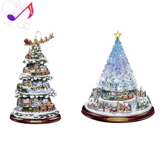 árbol de navidad giratorio escultura tren decoraciones pasta ventana pasta pegatinas decoración de navidad muñeca colgar decoraciones-b