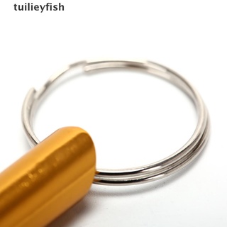 tuilieyfish 10pcs aleación de aluminio silbato llavero llavero para supervivencia al aire libre camping co