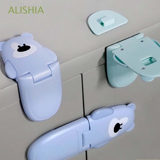 ALISHIA Safe Right-angle Lock Security Cartoon Cabinet Locks Closet Baby Infant Refrigerator Drawer Anti-pinch Hand Toilet Lock/Multicolor (1)