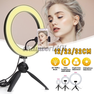Anillo De luz Led regulable 8 12/32cm Para Youtube/Celular/Selfie/maquillaje