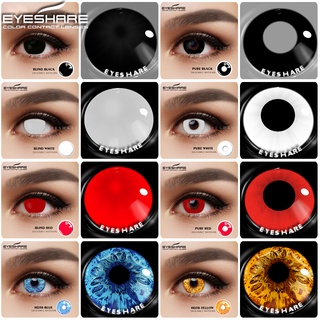 EYESHARE 1 par de lentes de contacto de Color Halloween de 365 días de Color puro Cosplay lentes de contacto para ojos