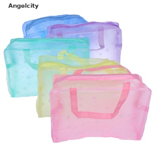 [Angelcity] Bolsos Impermeables Para Mujer , PVC , Playa , Maquillaje , Artículos De Tocador , Bolsa De . (1)