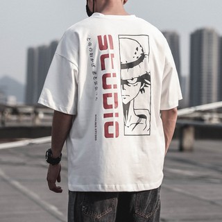 (s) camiseta de una pieza luffy firme camiseta para camisa de gran tamaño coreana camiseta de pareja holgada talla grande graphic tees ropa unisex (m-3xl)
