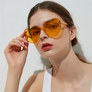 zoravia gafas de sol mujer lindo amor en forma de corazón gafas de sol sin marco uv400 cermin mata gafas (6)