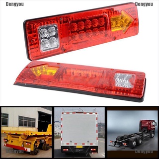 <dengyou> luz trasera impermeable camión camiones 19led 12v 24v luz de señal de giro (1)