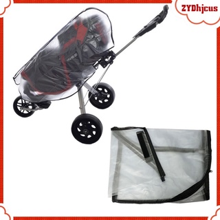 durable transparente carrito de golf bolsa de lluvia cubierta protectora impermeable capucha accesorios (3)