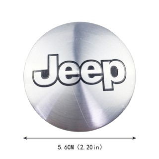 4 piezas de 56 mm de rueda de coche centro de la tapa del cubo de la etiqueta engomada Auto rueda emblema de la insignia de la decoración para Jeep Compass Patriot Liberty (7)