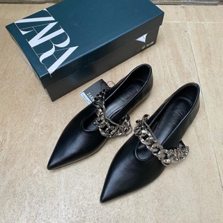Zarx185 negro flatshoes zapatos de mujer (9)