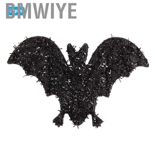 Bmwiye Fabric Bat Black breathable parties clothing accessories for home Halloween Ornament Christmas table decoration