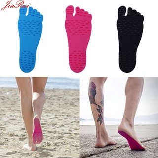 Descalzo Almohadilla adhesiva suave para el pie Zapatos invisibles para la playa Suelas del palillo Pies protegen