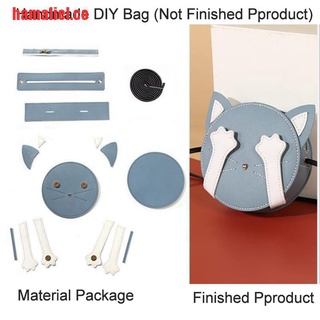 【hamaliel】DIY Hand-woven Bag Women Shoulder Bag Cat Bag DIY Material Kit