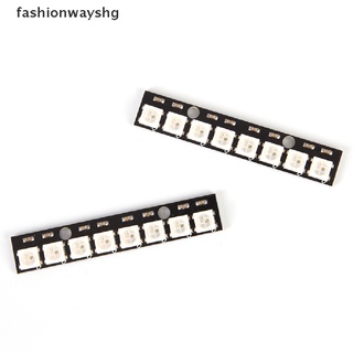 [fashionwayshg] negro 8 canales ws2812 5050 rgb 8 leds tira de luz de la junta del conductor para arduino [caliente]