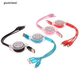 pumiwei multi usb cable de carga micro usb tipo c ios cable de cargador múltiple co