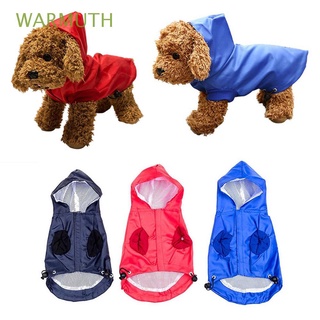 warmuth universal pet impermeable s-l chaquetas para perros gatos ropa de cachorro impermeable pu reflectante ropa de lluvia