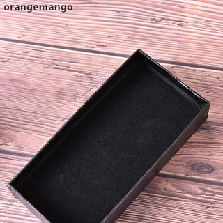 orangemango rectángulo negro reloj embalaje caja de regalo caja de regalo joyería accesorios caja co