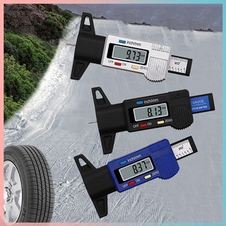Digital coche neumático de la banda de rodadura probador de profundidad de 0-25 mm de la banda de rodadura de la profundidad medidor medidor de la herramienta de pinza de pantalla LCD de medición de neumáticos
