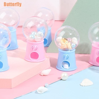 Butterfly&% Mini máquina de caramelos de burbujas de Gumball dispensador banco de los niños de juguete Chrismas regalos