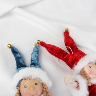 enc 5pcs muñeca de navidad colgante ángel niña lindo corazón etiquetas de felpa muñecas árbol de navidad adornos para vacaciones de invierno fiesta decoración del jardín (9)